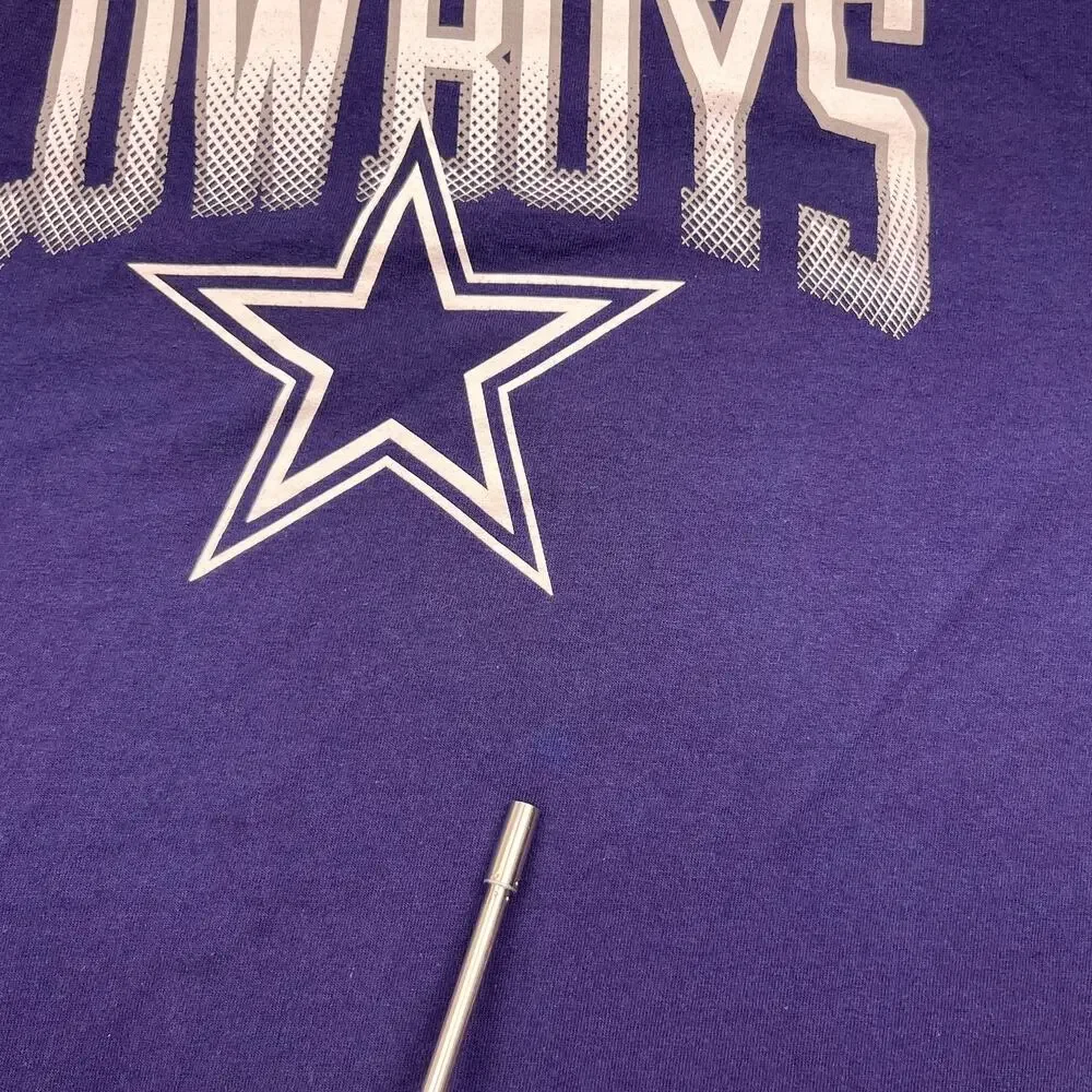 dallas‎ cowboys shirt blue cotton nfl football long sleeve mens 3xl